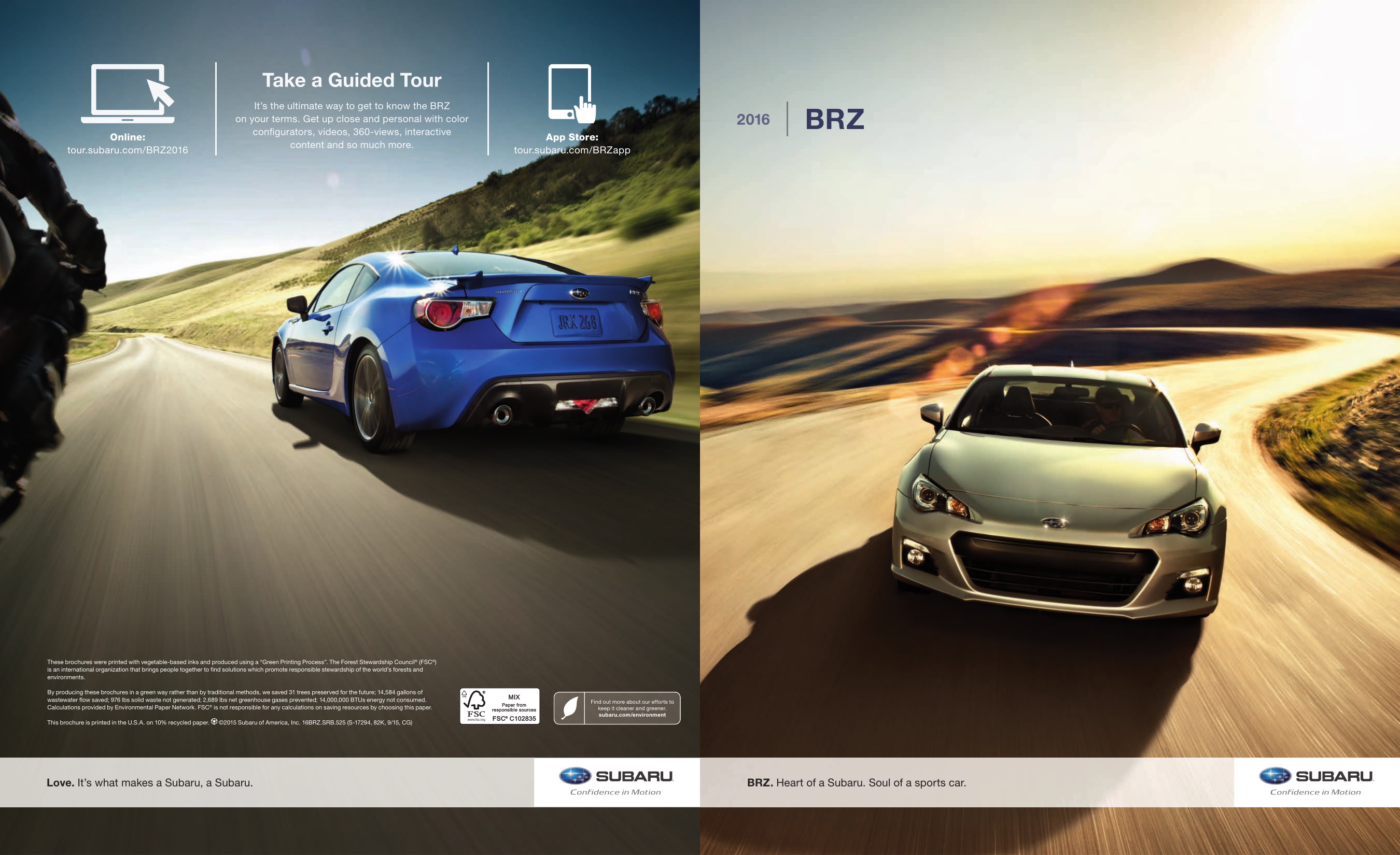 2016 Subaru BRZ Brochure